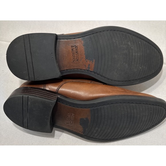 Johnston Murphy Brown Leather Lace Up Oxford Dress Shoes Men Size 9 - Picture 6 of 10